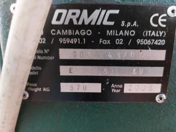 5#7284 Compattatore idraulico Ormic