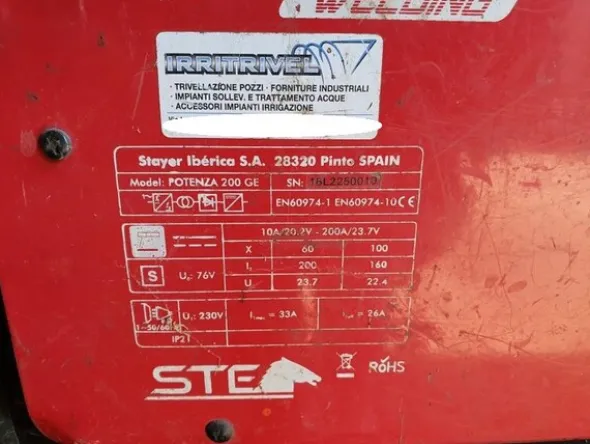 9#5445 Compattatore Maxima e saldatrice Stayer