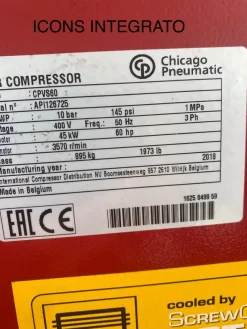 COMPRESSORE CHICAGO CPVS 60 . 45 KW INVERTER
