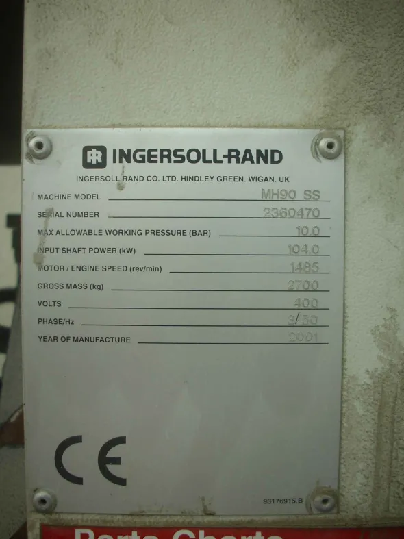 Compressore elettrico Ingersoll - Rand MH90SS