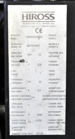Compressore Rotante FINIBSC 15 10 Bar