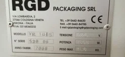1#4773 Confezionatrice RGD Mape flowpack revisionata e funzionante