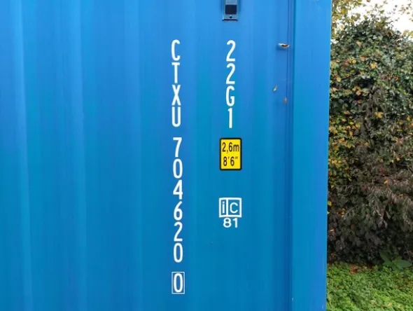 24#5641 Container navale ed attrezzatura da cantiere