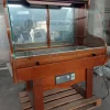 65#8866 Coppia di vetrine in legno con specchi