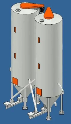 CROSSED MIXING SYSTEM 2 x 30.000 lt.