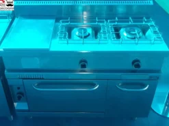 Cucina a gas 2 fuochi con forno Emmepi