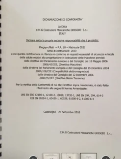 11#7514 Curva Profilati CMG