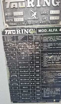 CURVAPROFILI TAURING 40