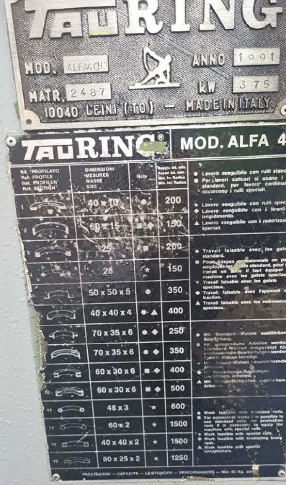 CURVAPROFILI TAURING 40