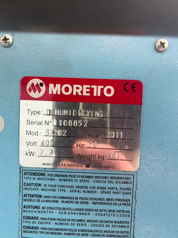 DEUMIDIFICATORE MORETTO