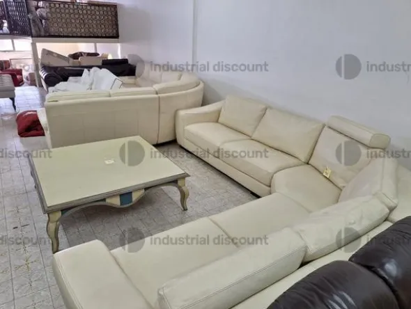 39#9481 Divano angolare Roche Bobois e tavolino