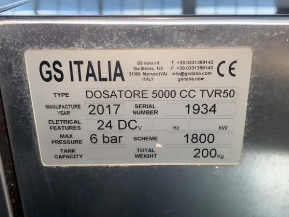 4#6272 Dosatore semi-automatico Gs Italia