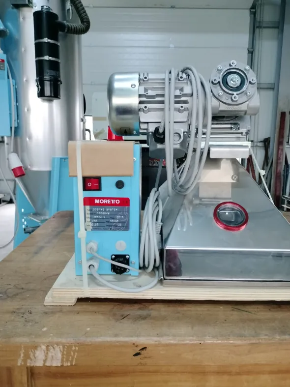 Dosing system + Hopper loader+ static mixer+ valve