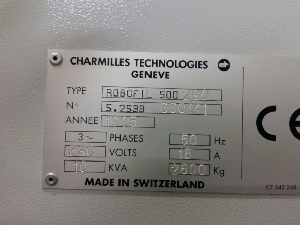 Elettroerosione a filo Charmilles Robofil 500 290
