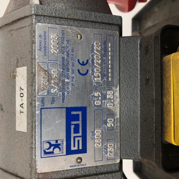 ELETTRO-SMERIGLIATRICE da banco usata Sicutool s/150
