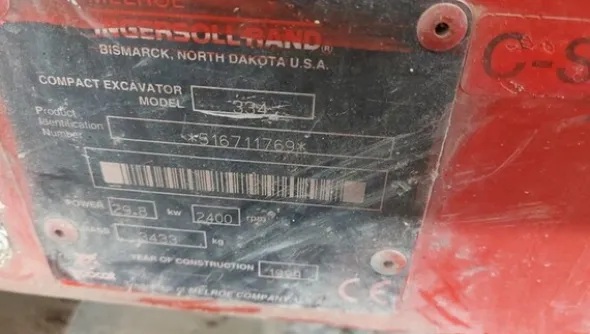 26#6222 Escavatore Bobcat 334