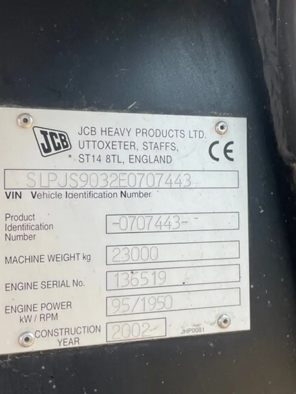 2#7113 Escavatore cingolato JCB