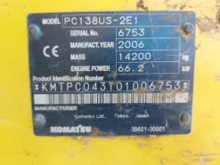 24#5479 Escavatore Komatsu PC138US con trincia