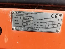 6#8017 Escavatore Kubota U35