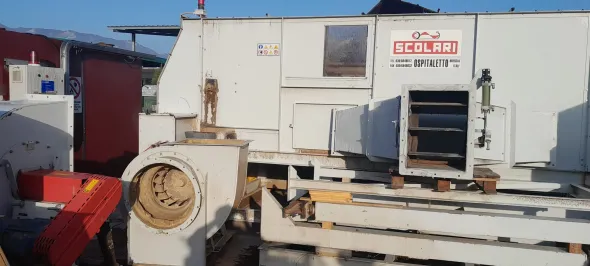 Essiccatore a nastro per segatura