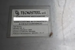 4#7506 Essiccatore automatico Tecnosteel e nastri trasportatori