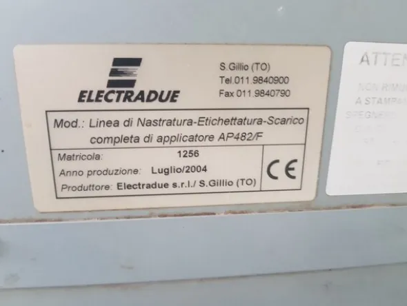 9#5522 Etichettatrice Electradue