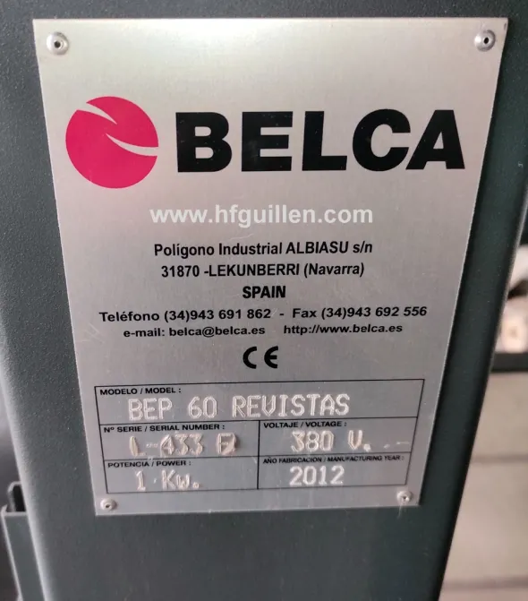 FARDELLATRICE BELCA CON TUNNEL DI TERMORETRAZIONE