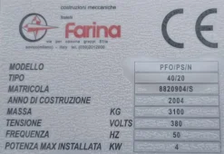 Farina mod. PFO/PS/N 40/20 4 ASSI