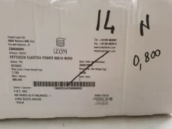 Fettuccia elastica POWER nera 0.6X14