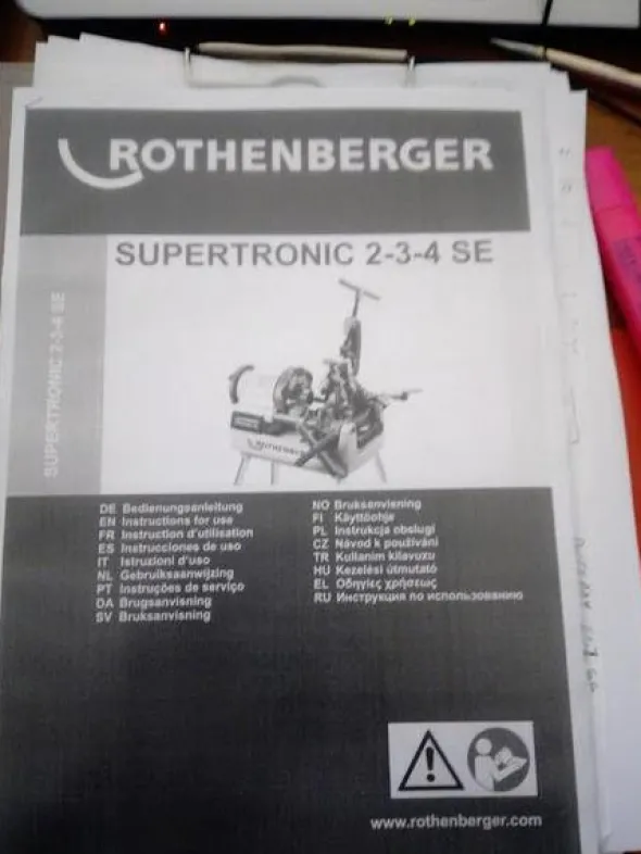 4#3312 Filettatrice elettrica 2 Rothemberger