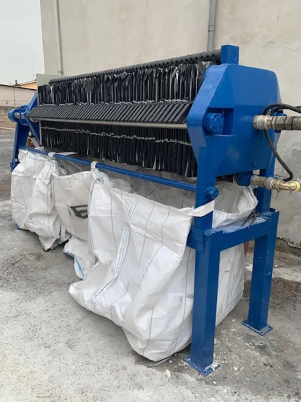 Filtropressa disidratazione fanghi