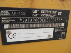 FINISHER CAT AP 600 ANNO 2007