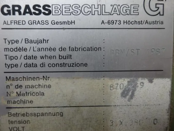1063#2803 Foratrice elettrica Grass Beschlage