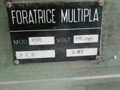 Foratrice multipla macchina per perni mod. 1000