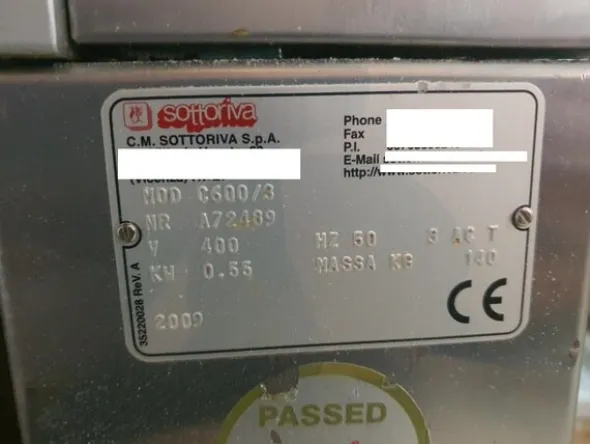 19#7712 Formatrice Sottoriva