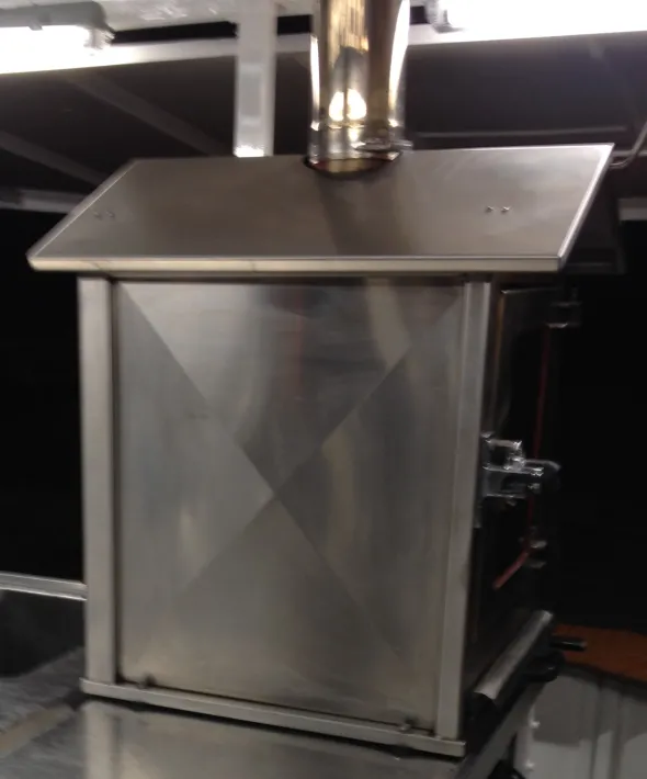 Forno a carbone da interno (barbecue) canna fumaria