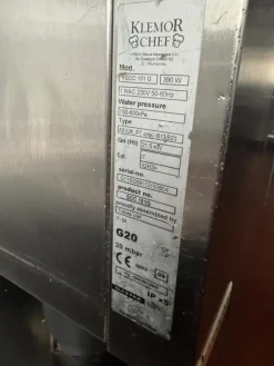 Forno a gas termoventilato klemor chef