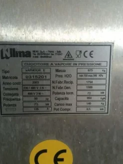 86#4068 Forno a vapore Nilma