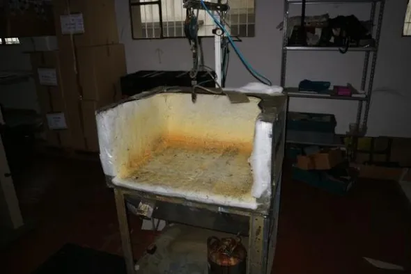 1#4044 Forno di essiccazione Omac e macchinari per lavorazione pelli