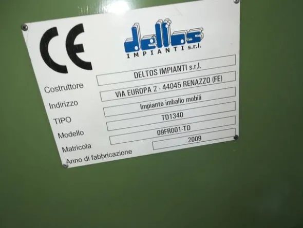 4#3688 Forno per film termorestringente Deltos TD 1340