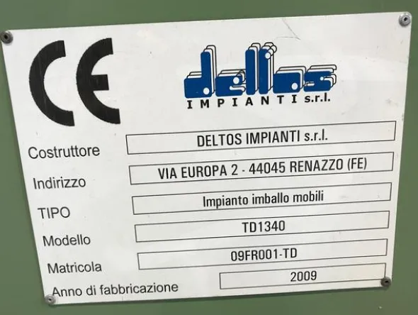 4#3688 Forno per film termorestringente Deltos TD 1340