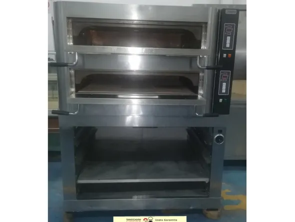 Forno pizza elettrico 2 camere con base Zanussi