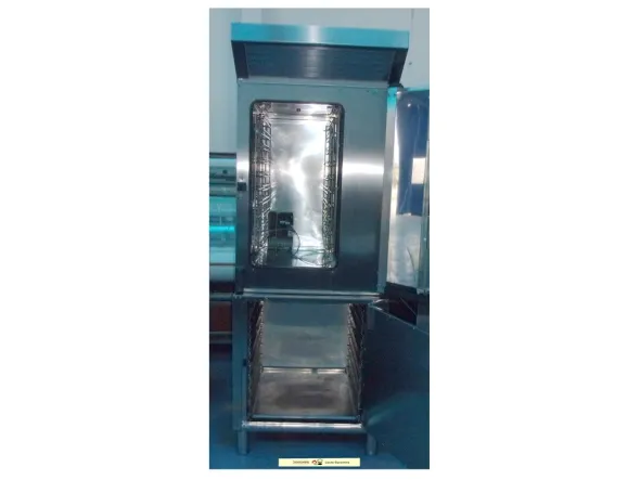 Forno 10 teglie con camera di lievitazione e cappa