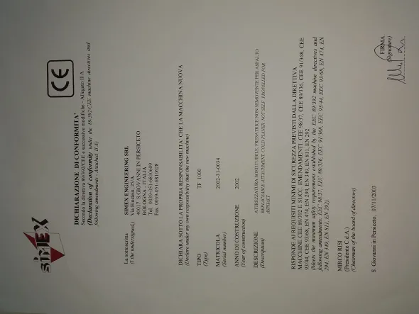 FRESA PUNTUALE SIMEX T1000