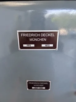 Fresatrice Deckel FP3 Ricondizionata