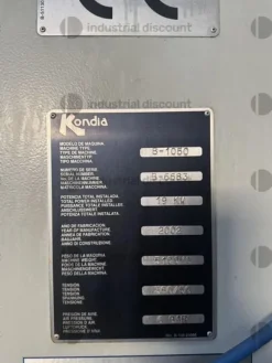 1#8914 Fresatrice Kondia B105