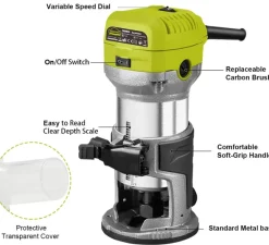 Fresatrice Rifilatore, DEWINNER Router di legno