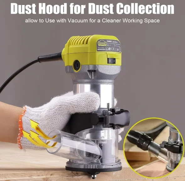 Fresatrice Rifilatore, DEWINNER Router di legno