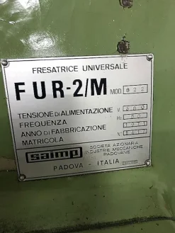 Fresatrice tradizionale universale
