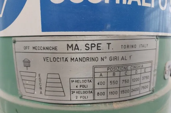 30#7922 Fresatrici Ma.Spe.T. Torino e SMS